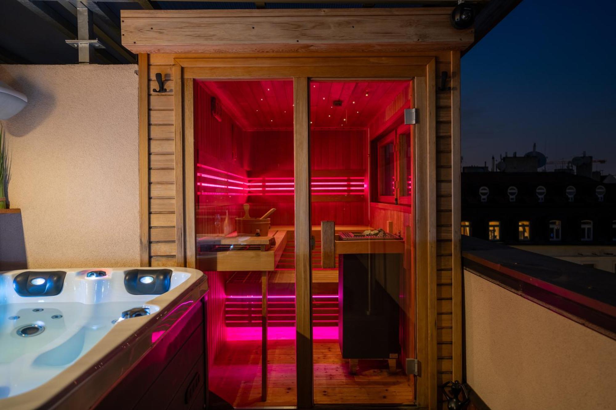 Luxury Rooftop Appartment With Fantastic Views Prag Exteriör bild